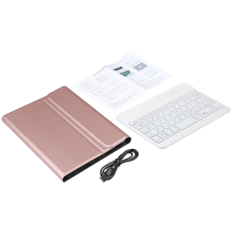 A06S Detachable Lambskin Texture Ultra-thin TPU Backlight Bluetooth Keyboard Leather Tablet Case with Stand For iPad mini 6(Rose Gold) - For iPad mini by PMC TechLife | Online Shopping South Africa | PMC TechLife