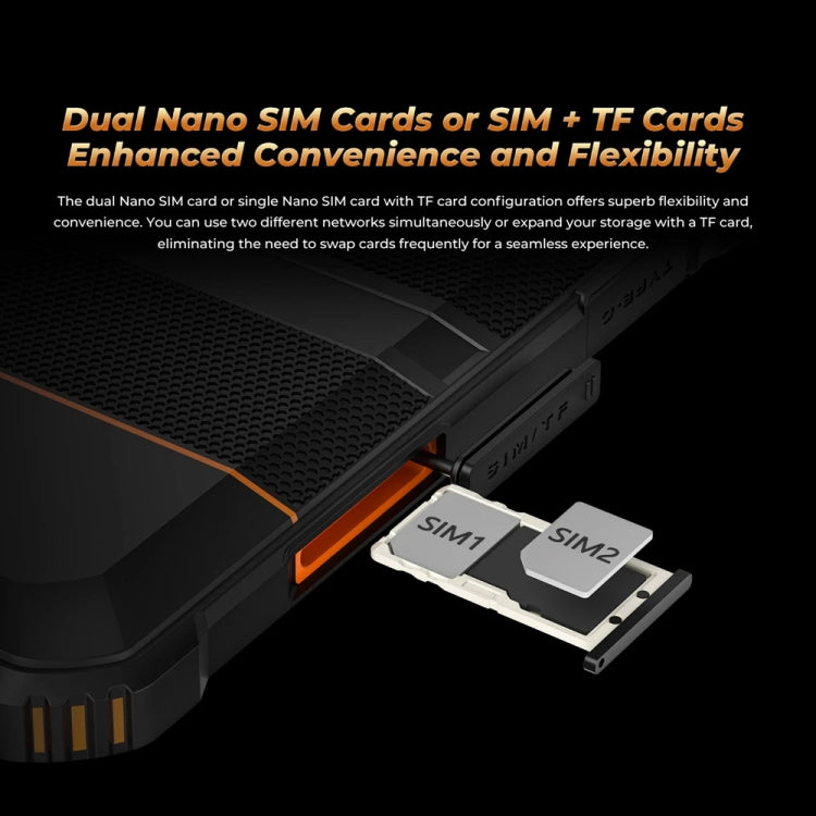 OUKITEL RT3 Pro 4G Network IP68/IP69K Rugged Tablet, 4GB+128GB, 8.0 inch Android 14 MediaTek G81 Octa-Core Support Dual SIM, EU Plug (Black) - free shipping - PMC Jewellery - Order now!