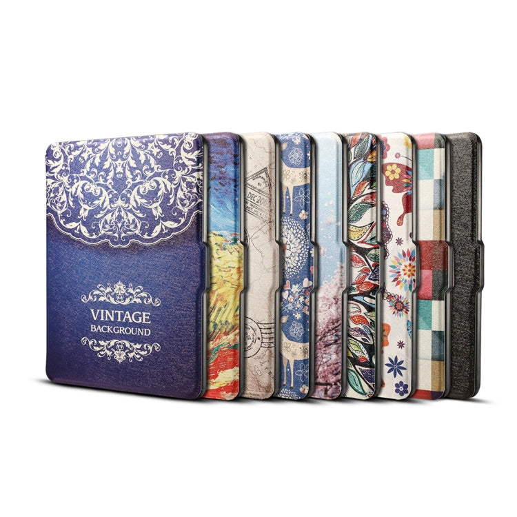 Colors Magic Cube Print Horizontal Flip PU Leather Protective Case for Amazon Kindle Paperwhite 1 & 2 & 3 with Sleep / Wake-up - Amazon by PMC TechLife | Online Shopping South Africa | PMC TechLife
