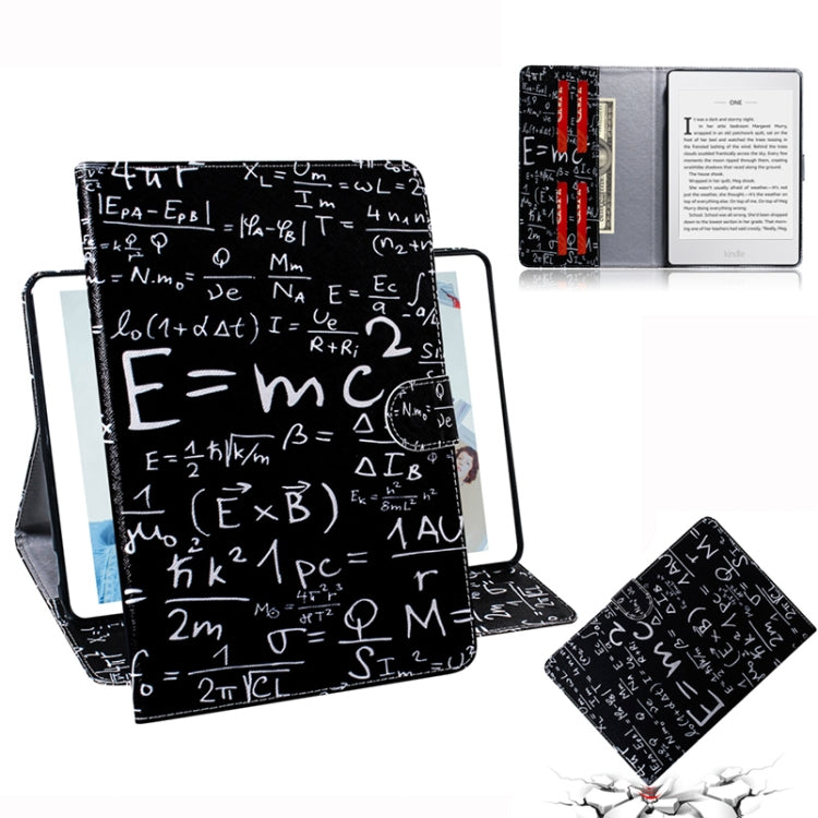 Formula Pattern Horizontal Flip Leather Case for Amazon Kindle Paperwhite 4 (2018) / 3 / 2 / 1, with Holder & Card Slot & Wallet - Amazon by PMC TechLife | Online Shopping South Africa | PMC TechLife