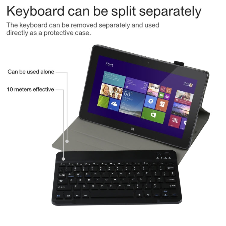 AM12 2 in 1 Removable Bluetooth Keyboard + Protective Leather Tablet Case with Holder for Lenovo Tab P11 (Tab-J606F)(Black) - Lenovo Keyboard by PMC TechLife | Online Shopping South Africa | PMC TechLife