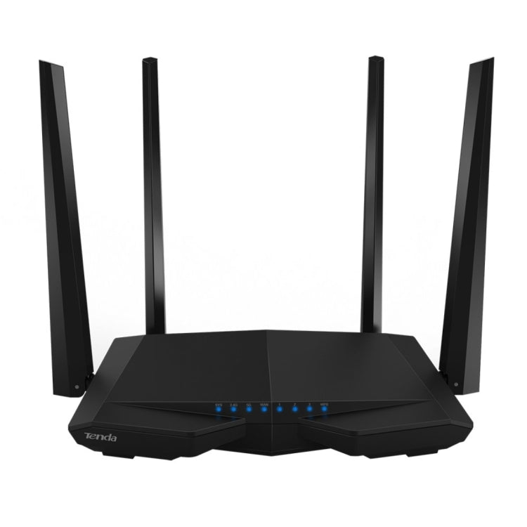 Tenda AC6 AC1200 Smart Dual-Band Wireless Router 5GHz 867Mbps + 2.4GHz 300Mbps WiFi Router with 4*5dBi External Antennas(Black) - Wireless Routers by Tenda | Online Shopping South Africa | PMC Jewellery | Buy Now Pay Later Mobicred