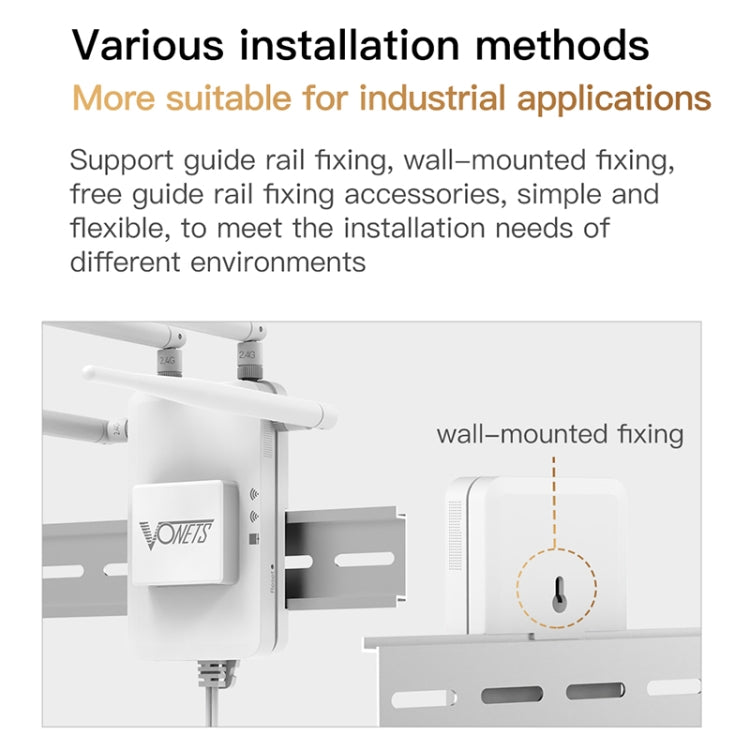 VONETS VAR600-H 600Mbps Wireless Bridge WiFi Repeater, With 4 Antennas + DC Adapter Set - free shipping - PMC Jewellery - Order now!