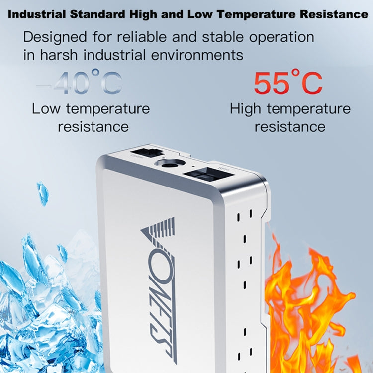 VONETS VSP510 5 Ports Ethernet Gigabit Switch with DC Adapter + Rail Fixing Buckle + SFP Optical Module Set - free shipping - PMC Jewellery - Order now!