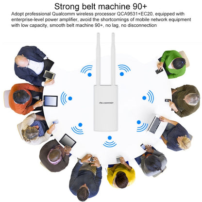 COMFAST CF-E5 300Mbps 4G Outdoor Waterproof Signal Amplifier Wireless Router Repeater WIFI Base Station with 2 Antennas, Asia Pacific Version - Wireless Routers by COMFAST | Online Shopping South Africa | PMC Jewellery | Buy Now Pay Later Mobicred