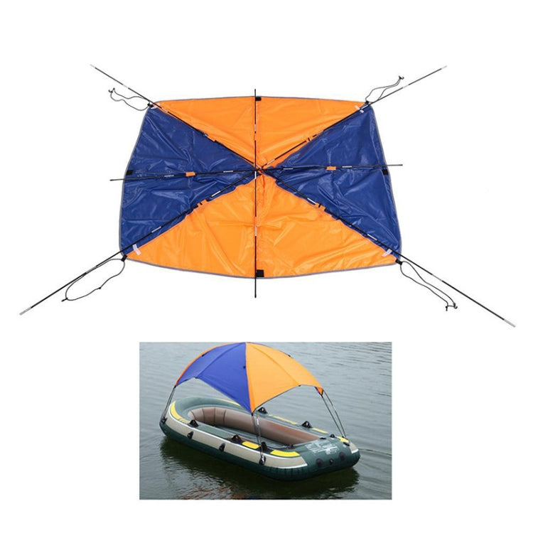 68349 Folding Awning Canoe Rubber Inflatable Boat Parasol Tent for 3 Person,Boat is not Included - Marine Accessories & Parts by PMC Jewellery | Online Shopping South Africa | PMC Jewellery | Buy Now Pay Later Mobicred