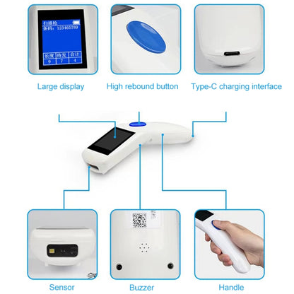 NEWSCAN NS1103T One & Two Dimensional Wireless Barcode Scanner Collector - Barcode Scanner by NEWSCAN | Online Shopping South Africa | PMC Jewellery