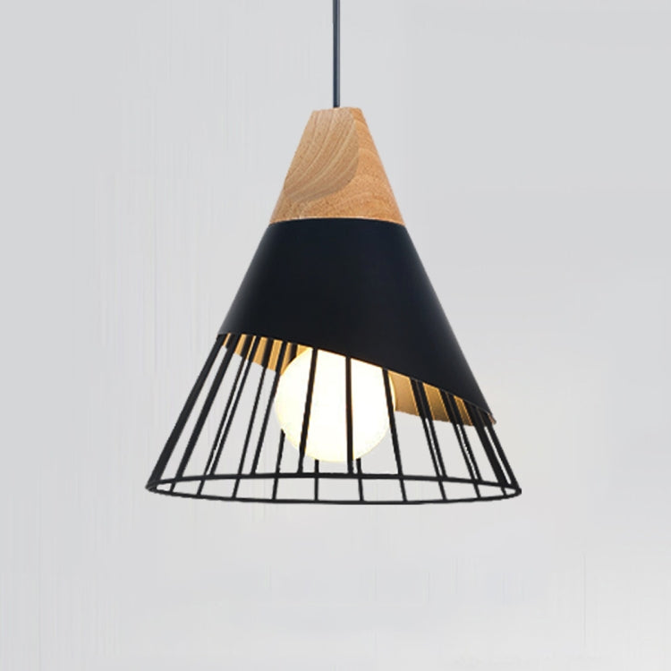 E27 Modern Lighting Iron Solid Wood Pendant Light Hanging Lamp(White) - free shipping - PMc TechLife - Order now!