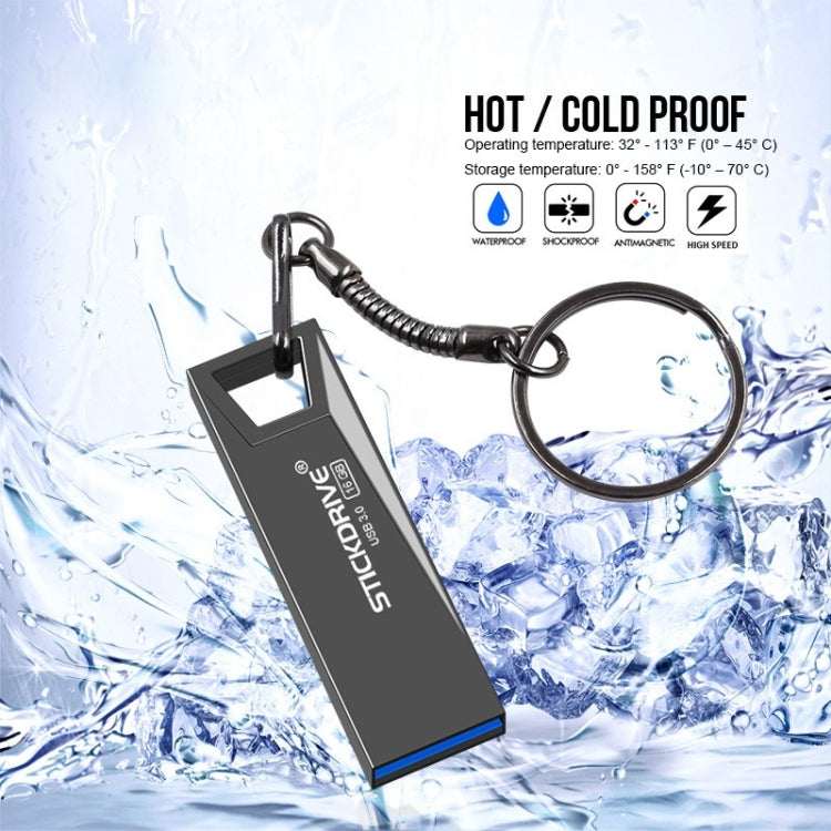 STICKDRIVE 128GB USB 3.0 High Speed Mini Metal U Disk (Black) - USB Flash Drives by STICKDRIVE | Online Shopping South Africa | PMC Jewellery | Buy Now Pay Later Mobicred