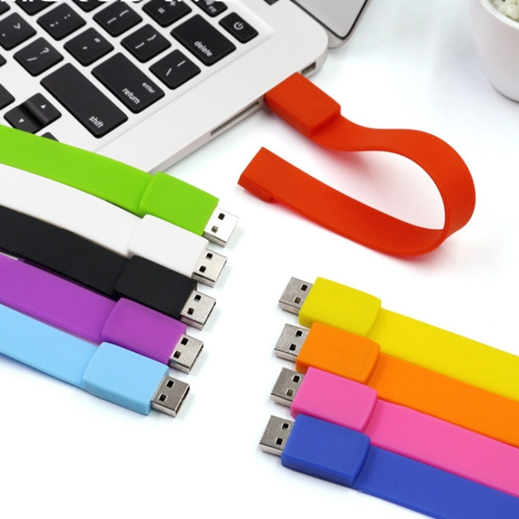 MicroDrive 64GB USB 2.0 Fashion Bracelet Wristband U Disk (Orange) - USB Flash Drives by MicroDrive | Online Shopping South Africa | PMC TechLife | Buy Now Pay Later Mobicred