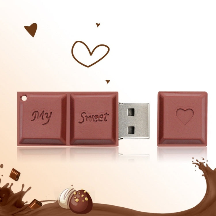 MicroDrive 128GB USB 2.0 Creative Chocolate USB Flash Drive - USB Flash Drives by MicroDrive | Online Shopping South Africa | PMC Jewellery