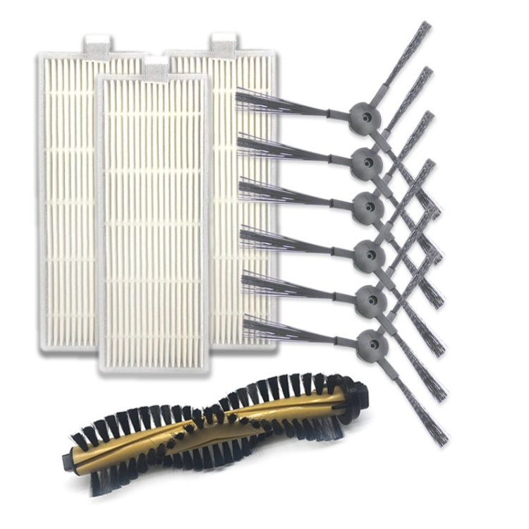 XI216 A Pair K614 Side Brushes + 3 PCS I207 Filters +I202 Main Brush Sets for ILIFE A4 - For ILIFE Accessories by PMC Jewellery | Online Shopping South Africa | PMC Jewellery | Buy Now Pay Later Mobicred