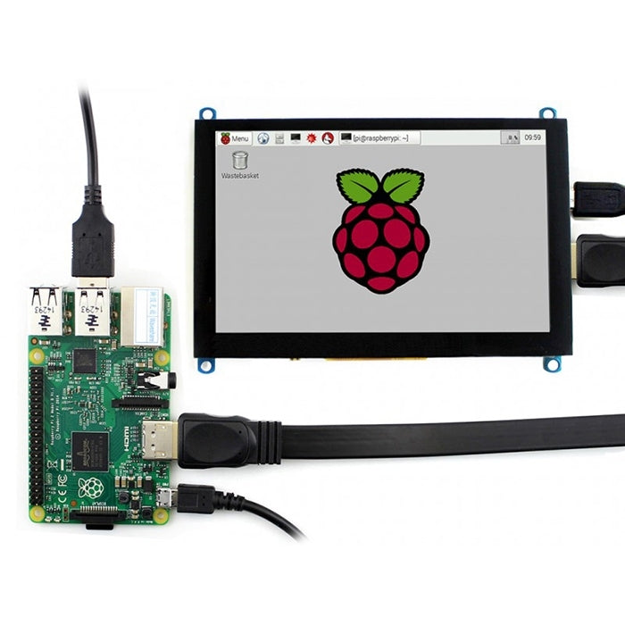 WAVESHARE 5 Inch HDMI LCD (H) 800x480 Touch Screen  for Raspberry Pi Supports Various Systems - LCD & LED Display Module by PMC Jewellery | Online Shopping South Africa | PMC Jewellery