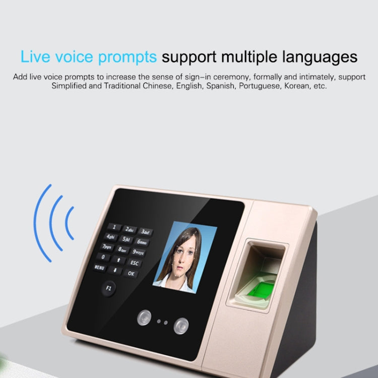 FA02 Face Recognition Fingerprint Time Attendance Machine - free shipping - PMC TechLife - Order now!