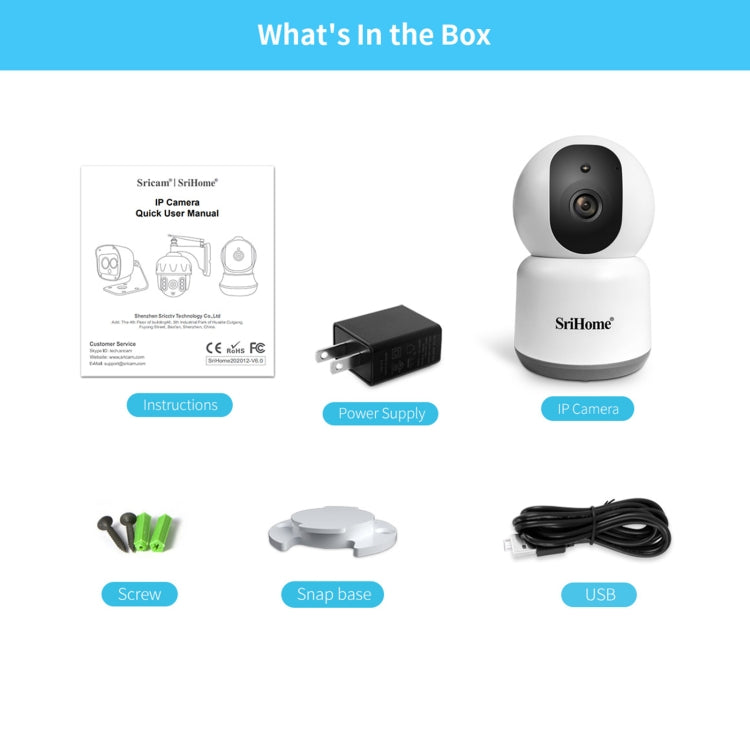 SirHome SH038 4.0 Million Pixels QHD 2.4G/5G WiFi IP Camera, Support Night Color & Motion Detection & Two Way Talk & Human Detection & TF Card, AU Plug - Wireless Camera by SriHome | Online Shopping South Africa | PMC Jewellery