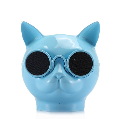 T8 Mini Cat Shape Stereo Wireless Bluetooth Speaker, Support Hands-free / TF Card / FM(Blue) - Mini Speaker by PMC Jewellery | Online Shopping South Africa | PMC Jewellery