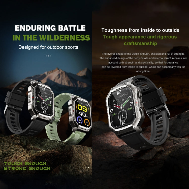 HAMTOD NX3 1.83 inch Smart Watch, Support Bluetooth Call / Sleep / Heart Rate / Blood Oxygen / Blood Pressure Monitoring(Camouflage) - Smart Watches by HAMTOD | Online Shopping South Africa | PMC Jewellery | Buy Now Pay Later Mobicred