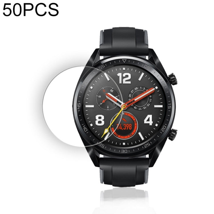 50 PCS For Huawei Watch GT 46mm 0.26mm 2.5D Tempered Glass Film - Screen Protector by ENKAY | Online Shopping South Africa | PMC Jewellery | Buy Now Pay Later Mobicred