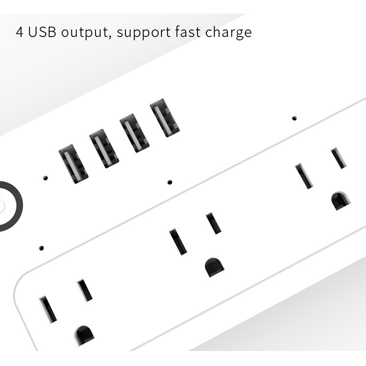 XS-A24 WiFi Smart Power Plug Socket Wireless Remote Control Timer Power Switch with USB Port, Compatible with Alexa and Google Home, Support iOS and Android, US Plug - Smart Socket by PMC Jewellery | Online Shopping South Africa | PMC Jewellery