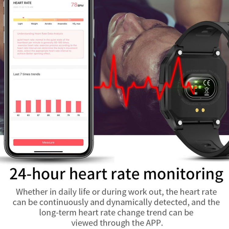 Lokmat FT10 1.3 inch IPS Touch Screen Waterproof Smart Watch, Support Music Play / Heart Rate / Blood Pressure Monitor(Black) - Smart Watches by Lokmat | Online Shopping South Africa | PMC Jewellery | Buy Now Pay Later Mobicred