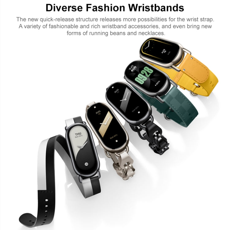 Original For Xiaomi Mi Band 8 Metal Pendant + Leather Watch Necklace - Watch Bands by Xiaomi | Online Shopping South Africa | PMC Jewellery | Buy Now Pay Later Mobicred