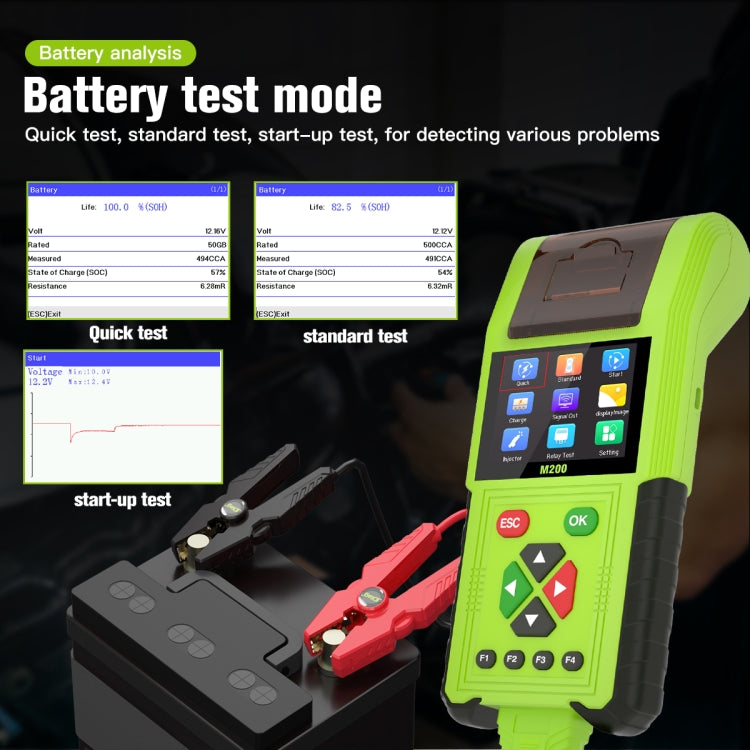 JDiag M200 8V-30V OBD Motorcycles Diagnostic Instrument with Data Printing, Standard Version - Code Readers & Scan Tools by PMC TechLife | Online Shopping South Africa | PMC TechLife