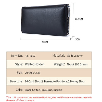 Two-Layer Cowhide Leather Organ Card Holder Multiple-Card RFID Anti-Theft Wallet Bag(Coffee) - Antimagnetic RFID Package by PMC Jewellery | Online Shopping South Africa | PMC Jewellery | Buy Now Pay Later Mobicred