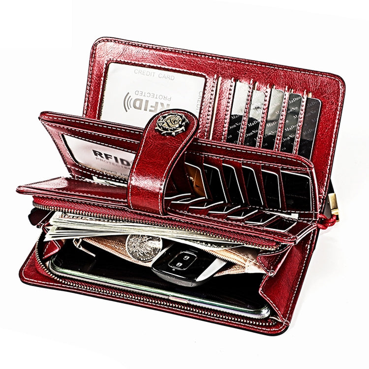 3556 Large Capacity Long Multi-function Anti-magnetic RFID Wallet Clutch for Ladies with Card Slots (Blue) - free shipping - PMC TechLife - Order now!