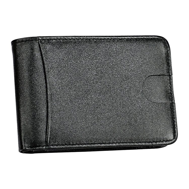 KB186 Antimagnetic RFID Mini Crazy Horse Texture Leather Billfold Card Wallet for Men and Women(Black) - Antimagnetic RFID Package by PMC Jewellery | Online Shopping South Africa | PMC Jewellery | Buy Now Pay Later Mobicred