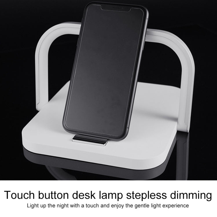 XM9902 Portable Wireless Charger Touch LED Desk Lamp (White) - Wireless Charger by PMC Jewellery | Online Shopping South Africa | PMC Jewellery