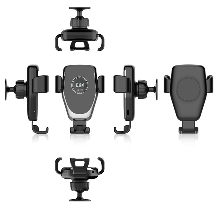 Car Air Outlet Bracket Wireless Charger Qi Standard Wireless Charger(Black) - Wireless Charger Holders by PMC TechLife | Online Shopping South Africa | PMC TechLife