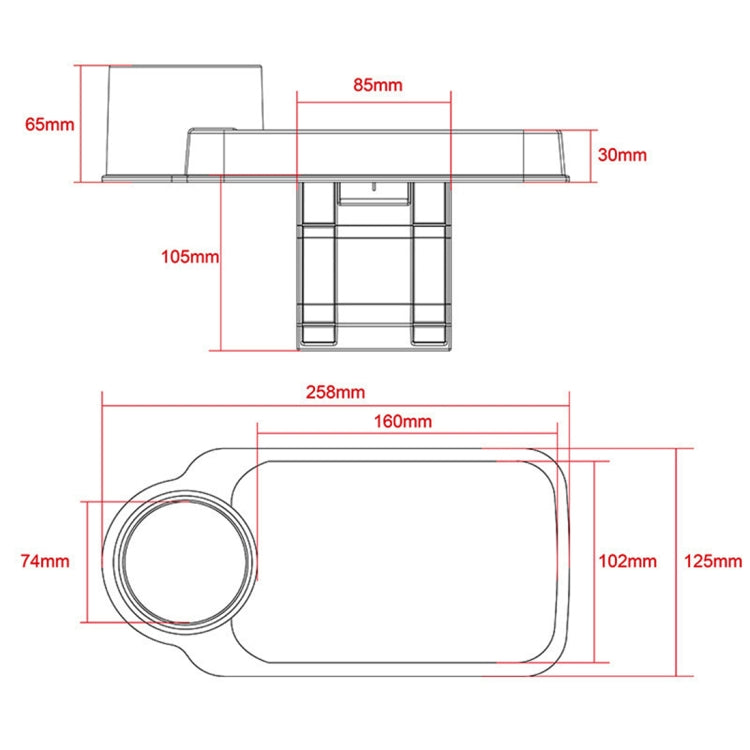 SHUNWEI SD-1511 Portable Vehicle MultifunctionCup Holder Cell Phone Holder, For iPhone, Galaxy, Huawei, Xiaomi, Sony, LG, HTC, Google and other Smartphones(Black) - Car Holders by SHUNWEI | Online Shopping South Africa | PMC Jewellery