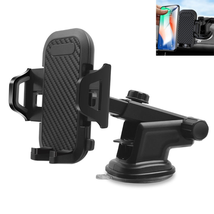 Multi-function Vehicle Navigation Frame Suction Cup Car Mount Phone Holder(Black) - Car Holders by PMC Jewellery | Online Shopping South Africa | PMC Jewellery