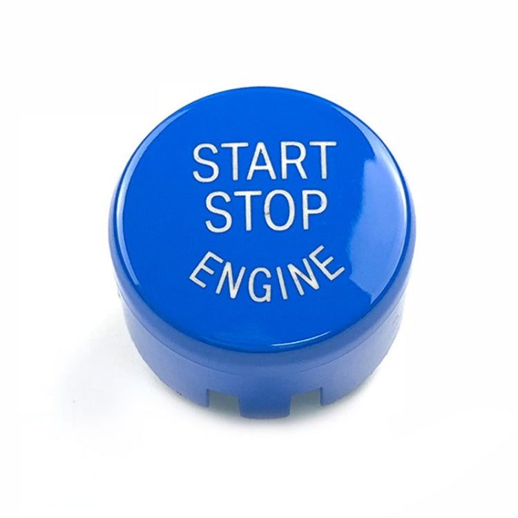 Car Engine Start Key Push Button Cover for BMW G / F Chassis,  with Start and Stop (Blue) - Decoration Rings by PMC Jewellery | Online Shopping South Africa | PMC Jewellery