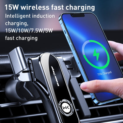 WK WP-U201 Captain Sujie Wireless Charging Car Phone Holder (Black) - Wireless Charger Holders by WK | Online Shopping South Africa | PMC Jewellery