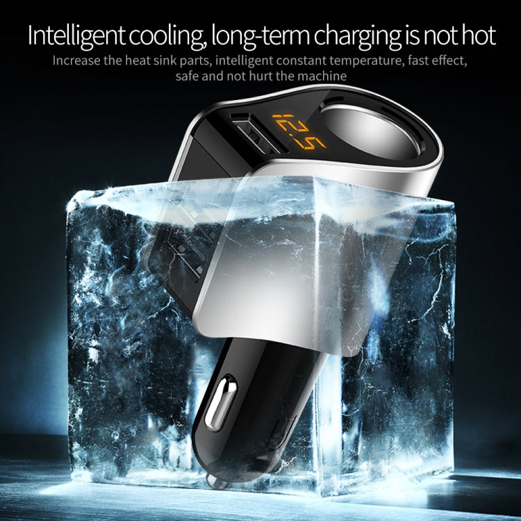 Car Multi-functional Three USB Charger Adapter 3 in 1 Fast Charger - Car Charger by PMC TechLife | Online Shopping South Africa | PMC TechLife