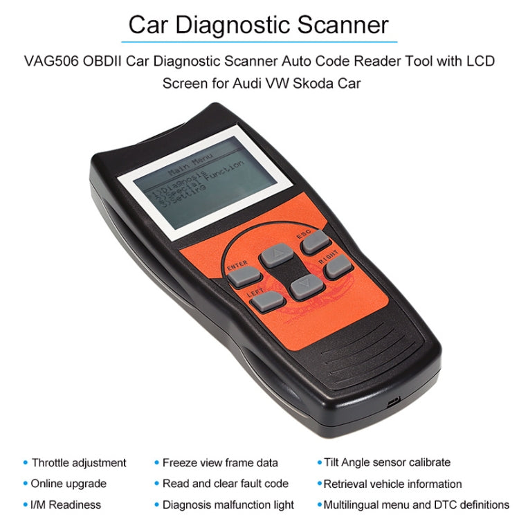 VAG506 Car Mini Code Reader OBD2 Fault Detector Diagnostic Tool - Code Readers & Scan Tools by PMC Jewellery | Online Shopping South Africa | PMC Jewellery