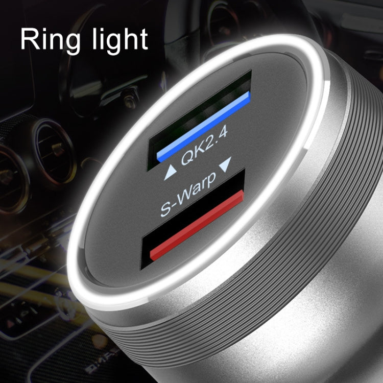 DASH / WARP 30W Car Flash Charger for OnePlus (Silver) - Car Charger by PMC TechLife | Online Shopping South Africa | PMC TechLife