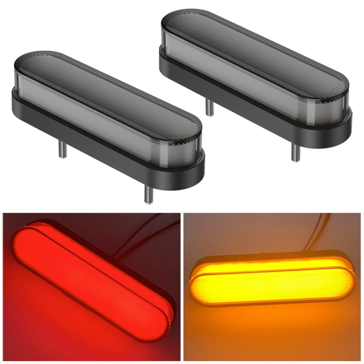 1 Pair Double Color Brake Light Turn Signal Light - Turn Signal by PMC TechLife | Online Shopping South Africa | PMC TechLife | Buy Now Pay Later Mobicred