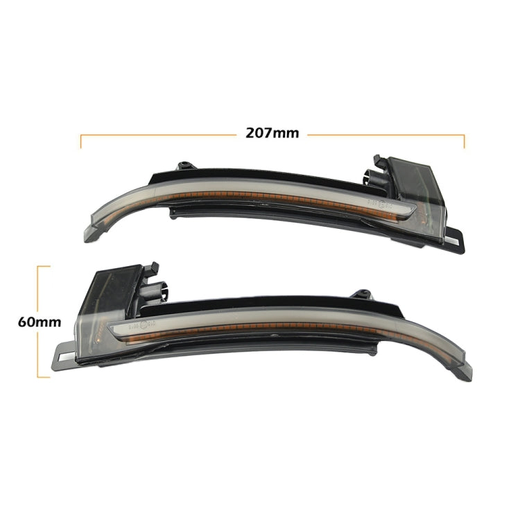 1 Pair For Audi A4 B8 Car Dynamic LED Turn Signal Light Rearview Mirror Flasher Water Blinker (Transparent Black) - Arrow Turn Lights by PMC TechLife | Online Shopping South Africa | PMC TechLife