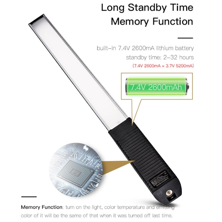 LUXCeO Q508A 8 Color Photo LED Stick Video Light Waterproof Handheld LED Fill Light Flash Lighting Lamp with Remote Control -  by LUXCeO | Online Shopping South Africa | PMC Jewellery