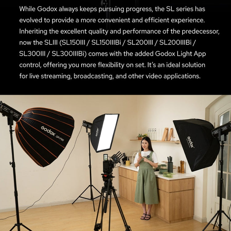 Godox SL300IIIBi 330W Bi-Color 2800K-6500K LED Video Light(EU Plug) - free shipping - PMC TechLife - Order now!