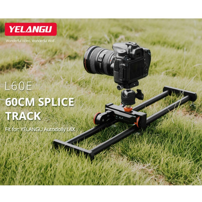 YELANGU YLG0119A 60cm Splicing Slide Rail Track + Trolley Rail Buckle for SLR Cameras / Video Cameras(Black) - Camera Slider by YELANGU | Online Shopping South Africa | PMC Jewellery | Buy Now Pay Later Mobicred