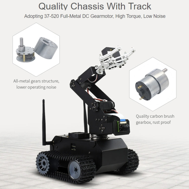 Waveshare JETANK AI Tracked Mobile Robot Kit, Based on Jetson Nano, EU Plug - Robotics Accessories by WAVESHARE | Online Shopping South Africa | PMC Jewellery | Buy Now Pay Later Mobicred