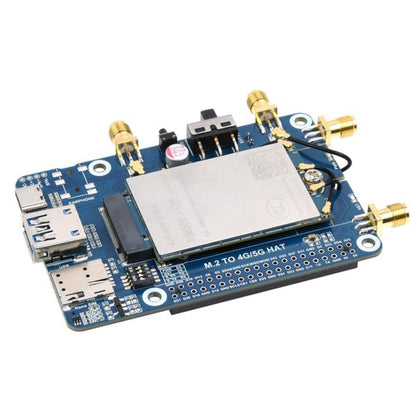 Waveshare RM500U-CN 5G HAT Quad Antennas LTE-A Multi Band Module Board for Raspberry Pi - LCD & LED Display Module by WAVESHARE | Online Shopping South Africa | PMC Jewellery | Buy Now Pay Later Mobicred