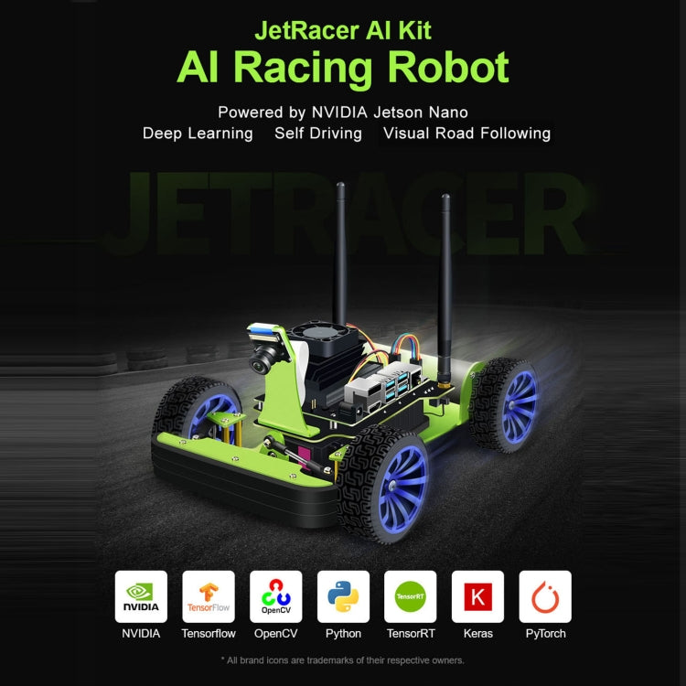 Waveshare JetRacer AI Kit, AI Racing Robot Powered by Jetson Nano - Robotics Accessories by WAVESHARE | Online Shopping South Africa | PMC Jewellery | Buy Now Pay Later Mobicred