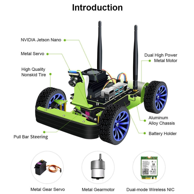 Waveshare JetRacer AI Kit, AI Racing Robot Powered by Jetson Nano - Robotics Accessories by WAVESHARE | Online Shopping South Africa | PMC Jewellery | Buy Now Pay Later Mobicred