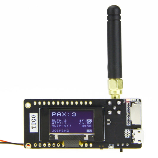 TTGO LORA32 V2.1 ESP32 0.96 inch OLED Bluetooth WiFi Wireless Module 433MHz SMA IP5306 Module with Antenna - Module by TTGO | Online Shopping South Africa | PMC Jewellery