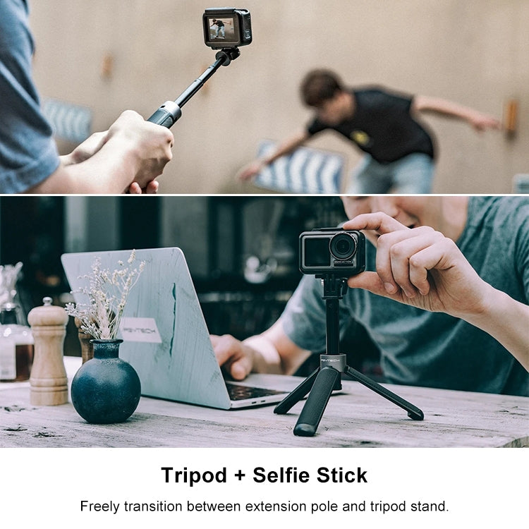 PGYTECH P-GM-117 Action Camera Tripod Extension Selfie Stick for DJI Osmo Action(Black) - Other by PGYTECH | Online Shopping South Africa | PMC Jewellery | Buy Now Pay Later Mobicred