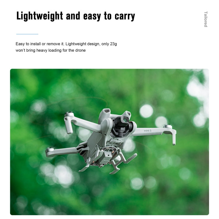 For DJI Mini 3 STARTRC LED Light Folding Anti-fall Heightened Landing Gear Training Rack (Grey) - Other by STARTRC | Online Shopping South Africa | PMC Jewellery | Buy Now Pay Later Mobicred